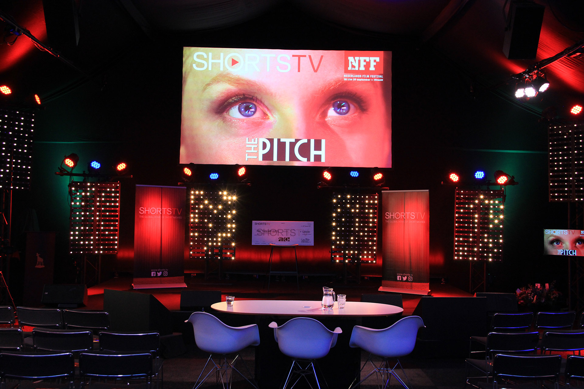 The Pitch stage at the Netherlands Film Festival